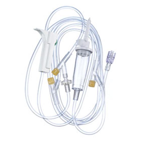 IV Administration Set Needleless 3 Injection Sites: 70", 40" 8" 96 15Drp 19mL Ea, 50 EA/CA