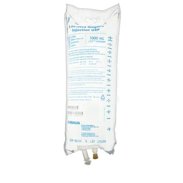 IV Injection Solution Dextrose 5%/Lactated Ringers 1000mL Plastic...