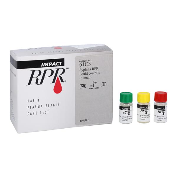 Wampole Impact RPR: RPR Nrml Lvl Control Kit f/ Rpd Dtctn Syphls 3/Pk