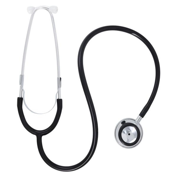 Lightweight Stethoscope Velvet Black Single Lumen Tubing Ea