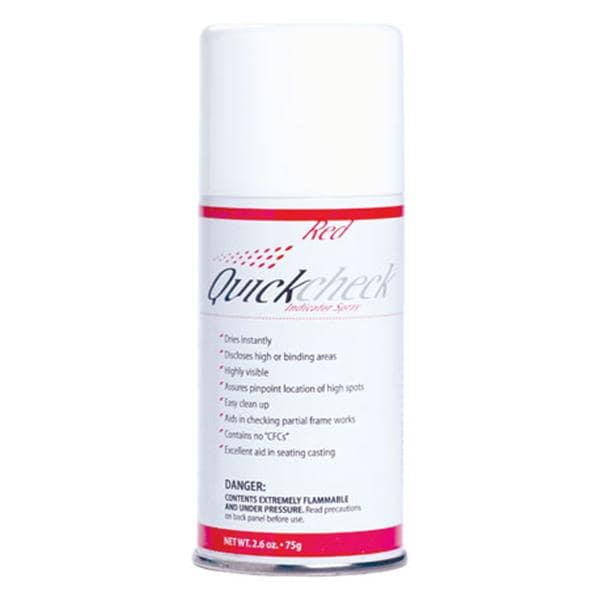 Quick Check Aerosol Spray High Spot Indicator Powder Red 75 Gm Ea...