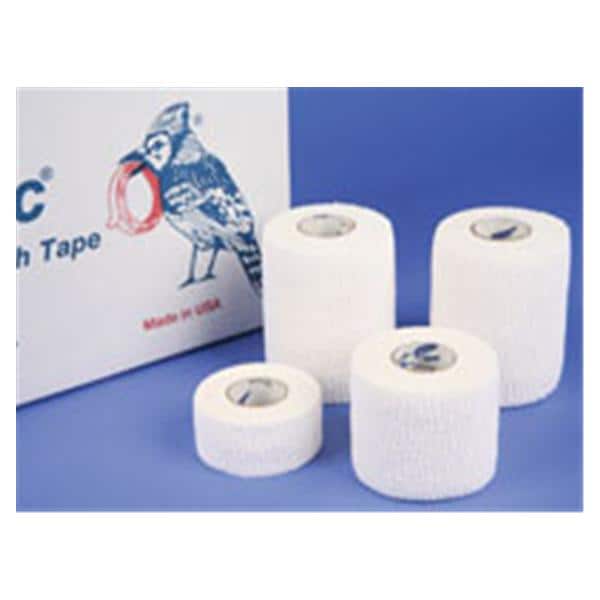 Jaylastic Athletic Tape Elastic 1"x7.5yd White Latex 48/Case