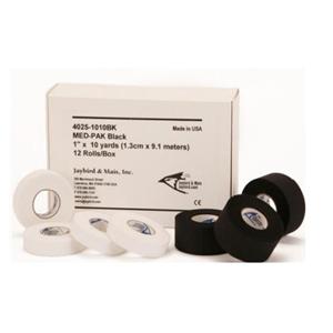 Med-Pak Tape Cloth 1"x10yd Black 144/Case