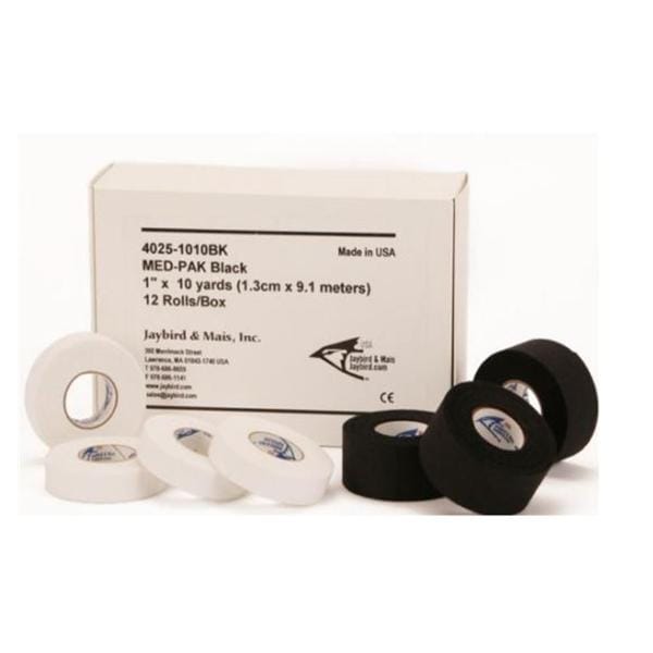 Med-Pak Tape Cloth 1"x10yd Black 144/Case