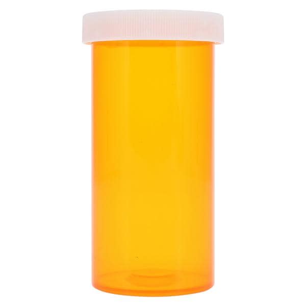 Medicine Vial Plastic 1-4/5" 40 Dram Amber Reusable Non-Sterile 180/Ca
