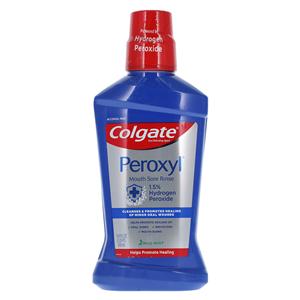 Colgate Peroxyl Mouth Sore Rinse 16.9 oz Mint No Alcohol 16.9ozBt, 6 BT/CA