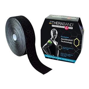 TheraBand Kinesiology Tape 98% Cotton/2% Spandex 2"x103.3' Black...