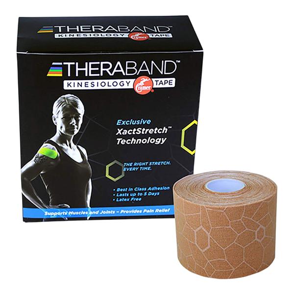 TheraBand Kinesiology Tape 98% Cotton/2% Spandex 2"x16.4' Beige N...