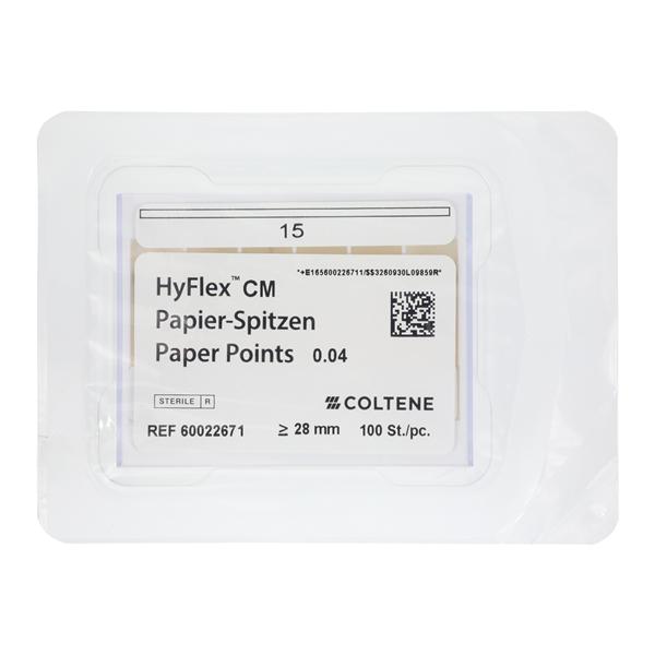 Hyflex CM Absorbent Points Size #15 0.04 100/Pk