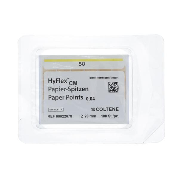 Hyflex CM Absorbent Points Size #50 0.04 100/Pk