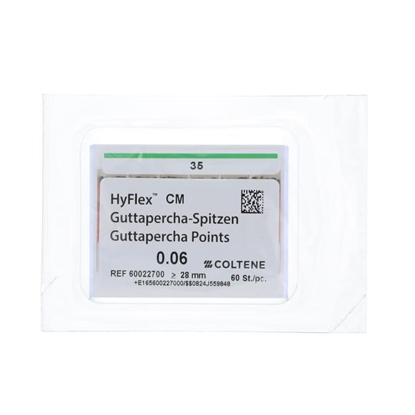 Hyflex CM Gutta Percha Points Size #35 Green 60/Pk