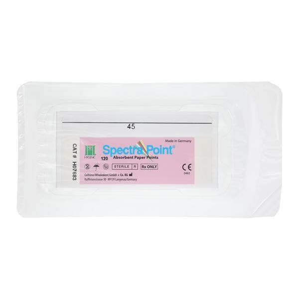 Hygenic SpectraPoint Absorbent Points Size 45 120/Bx