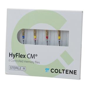 Hyflex CM Rotary File 25 mm Size 15-35 Nickel Titanium Assorted 0.04 - 0.08 6/Pk