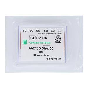 Hygenic Machine Rolled Gutta Percha Points Size 50 Pink 5Vls/Bx