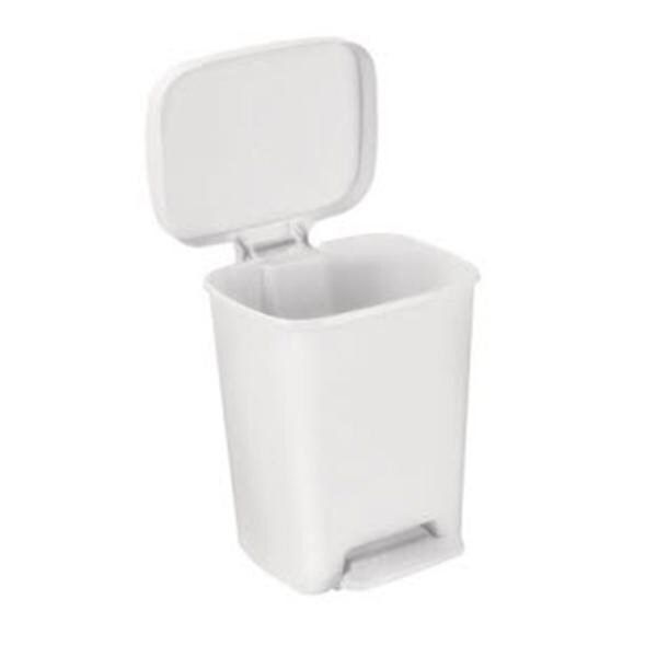 Can Trash Plastic Small Step-On Pedal Overlapping Lid Each