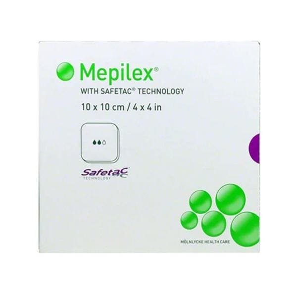 Mepilex Foam Dressing 4x4" Sterile Non-Adherent Self-Adhesive Abs...