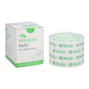 Mefix Tape Fabric/Polyester/Elastic/Polyacrylate 2"x11yd White NS 1Rl/Bx