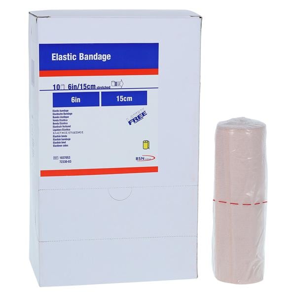 Stretch Bandage Elastic 6"x5yd Beige 10/Bx, 5 BX/CA
