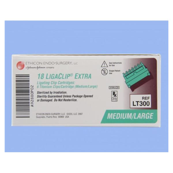 Ligaclip Extra Ligating Clip Medium/Large Disposable