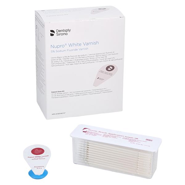 NUPRO Fluoride Varnish Unit Dose 5% NaF 0.4 Gm Raspberry White 100/Bx