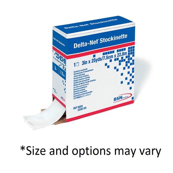 Delta-Net Orthopedic Stockinette White 3"x25yd