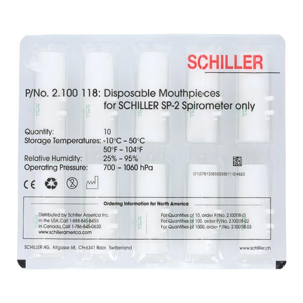 Spirovit Mouthpiece For Spirometer 10/Box