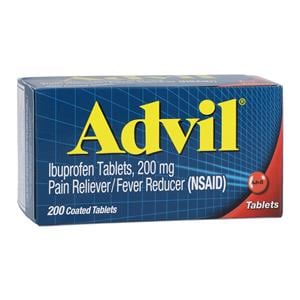 Advil NSAID Tablets 200mg 200/Bottle, 12 BT/CA