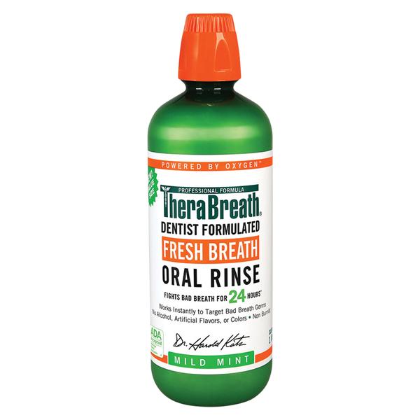 TheraBreath Mild Mint Mouth Rinse 1 Liter 2/Pk