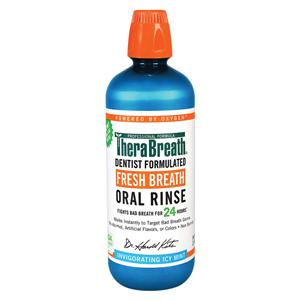 TheraBreath Icy Mint Mouth Rinse 1 Liter 2/Pk