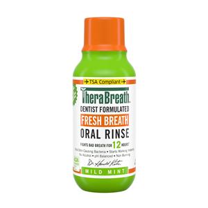 TheraBreath Fresh Breath Mild Mint Mouth Rinse 3 oz 72/Ca