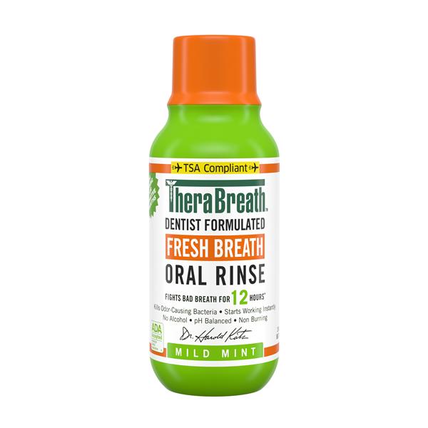 TheraBreath Fresh Breath Mild Mint Mouth Rinse 3 oz 72/Ca