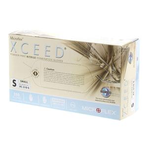 MICROFLEX Xceed Nitrile Exam Gloves Small Standard Blue Non-Sterile