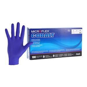 MICROFLEX Cobalt Nitrile Exam Gloves Small Standard Blue Non-Sterile, 10 BX/CA