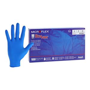 MICROFLEX UltraSense Nitrile Exam Gloves Small Standard Blue Non-Sterile, 10 BX/CA