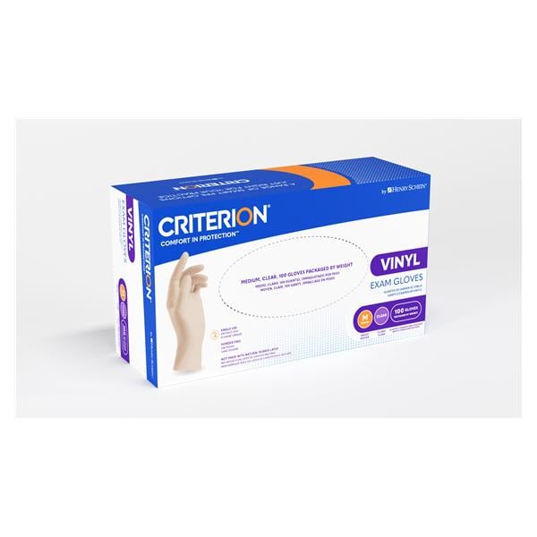 Criterion Vinyl Exam Gloves Large Standard Clear Non-Sterile