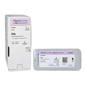 Maxima Suture Polyglycolic Acid Braid 4-0 1-30" Absorbable NFS-2...