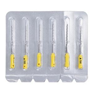 Maxima Hand K-Reamer 25 mm Size 100 Yellow 6/Pk