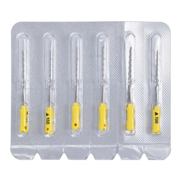 Maxima Hand K-Reamer 25 mm Size 100 Yellow 6/Pk