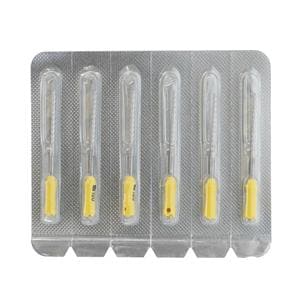 Maxima Hand K-File 25 mm Size 100 Yellow 6/Pk