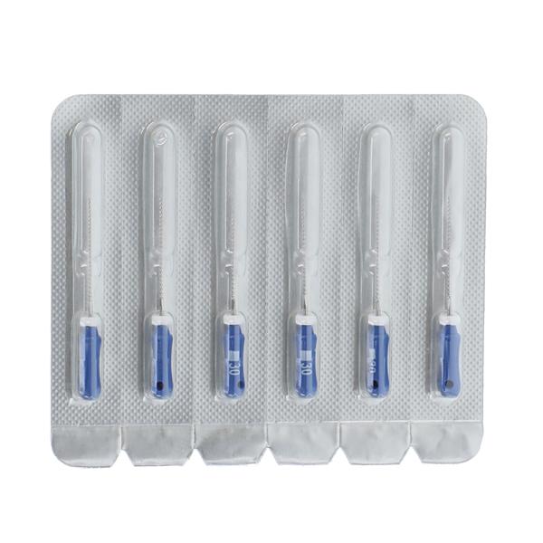 Maxima Hand K-File 21 mm Size 30 Blue 6/Pk