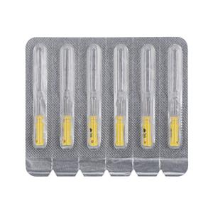 Maxima Hand Hedstrom Files 25 mm Size 20 Stnls Stl/Plstc Hndl Yellow 6/Pk