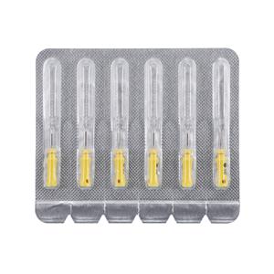 Maxima Hand Hedstrom Files 25 mm Size 50 Stnls Stl/Plstc Hndl Yellow 6/Pk