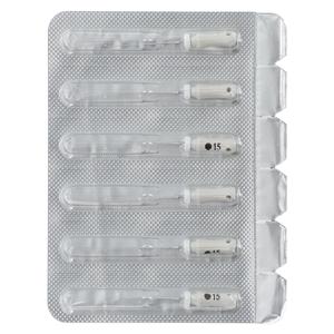 Maxima Hand Hedstrom Files 21 mm Size 15 Stnls Stl/Plstc Hndl White 6/Pk