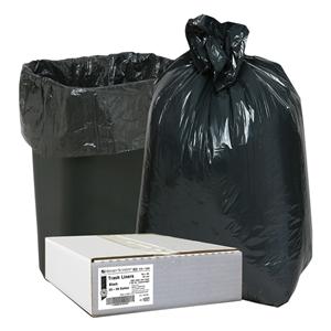 Bag Trash 20-30gal Low Density Plastic 0.39mil Bulk 30x36" Black...