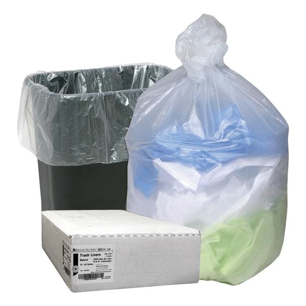 Can Liner Clear 24x32" 15-20 Gallon 1000/Case