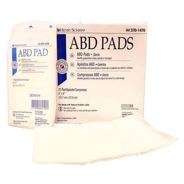 Cellulose ABD Pad 5"x9" Sterile Not Made With Natural Rubber Latex