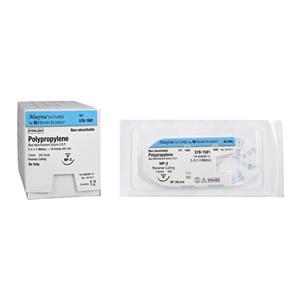 Maxima Suture 5-0 18" Polypropylene Monofilament NP-3 Blue 12/Bx