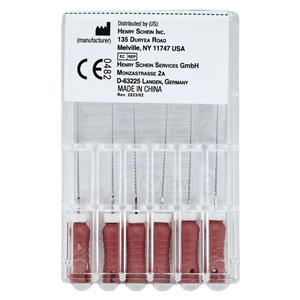 Endoflex Hand K-File 21 mm Size 06 Stainless Steel Pink 6/Bx