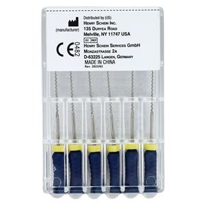 Endoflex Hand Instruments Hedstrom Files 25 mm Size #30 SS Blue 6/Bx