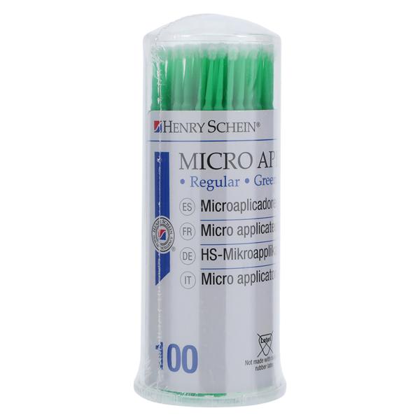 Bendable Micro Applicator Regular Green 100/Pk, 100 PK/CA